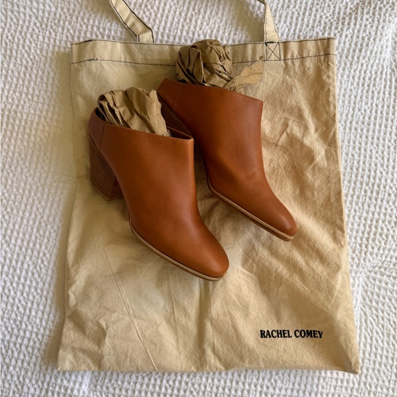 Rachel Comey Mars Leather Mules Shoes Size 9 in Whiskey Natural - Picture 3 of 7